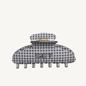 Set Active Gingham Claw Clip